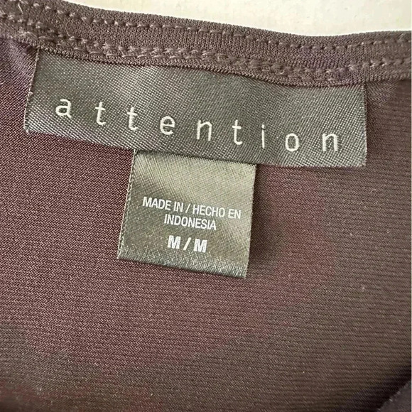 Attention Black Tank Top - Picture 3 of 3